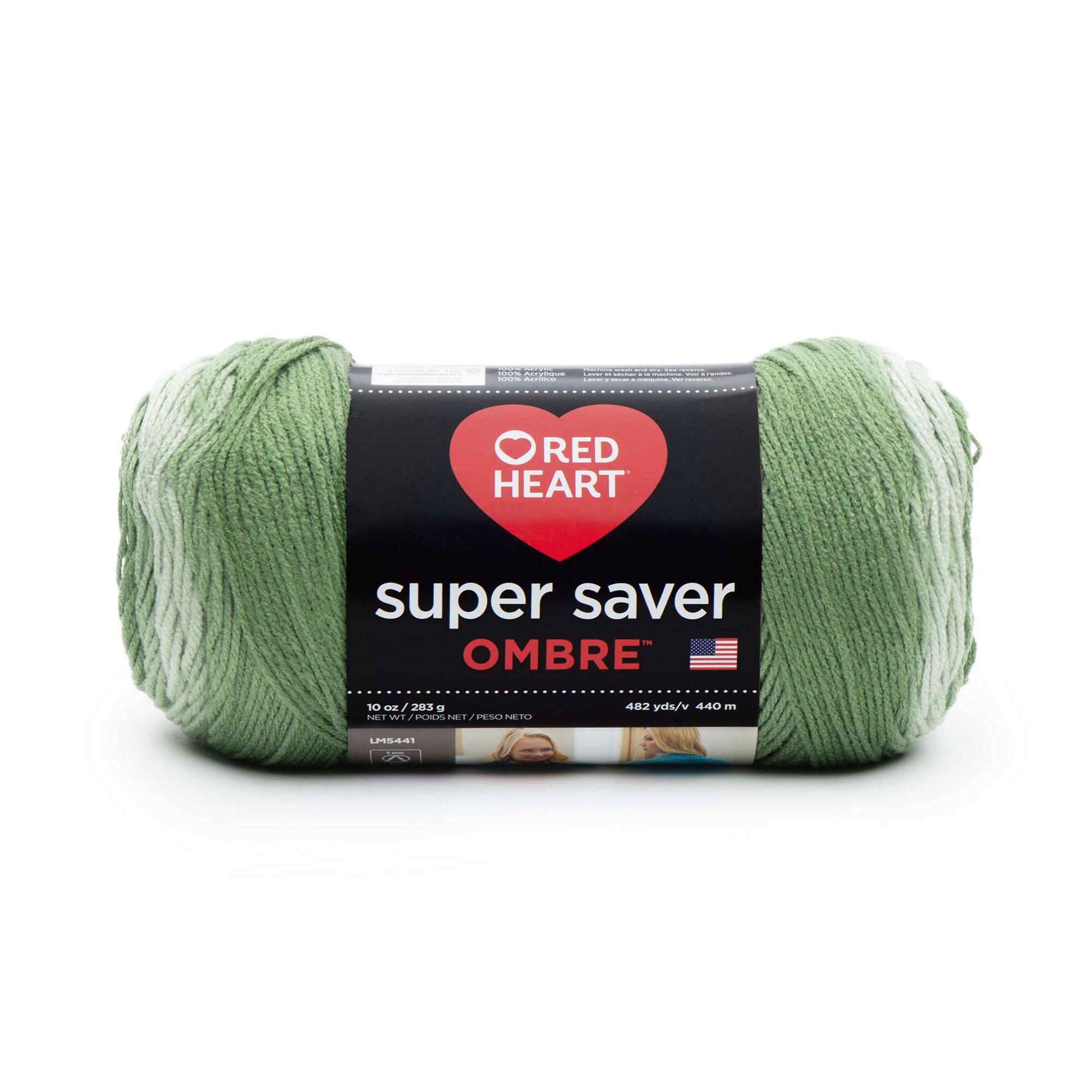 Red Heart® Super Saver® Ombre™ #4 Medium Acrylic Yarn, Cocoa 10oz/283g, 482  Yards (4 Pack)