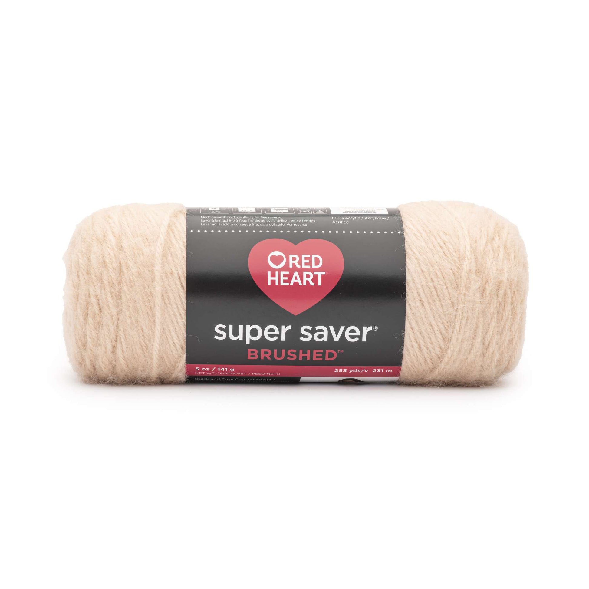 Red Heart Super Saver Jumbo Yarn, Soft White 2 Count (Pack of 1)