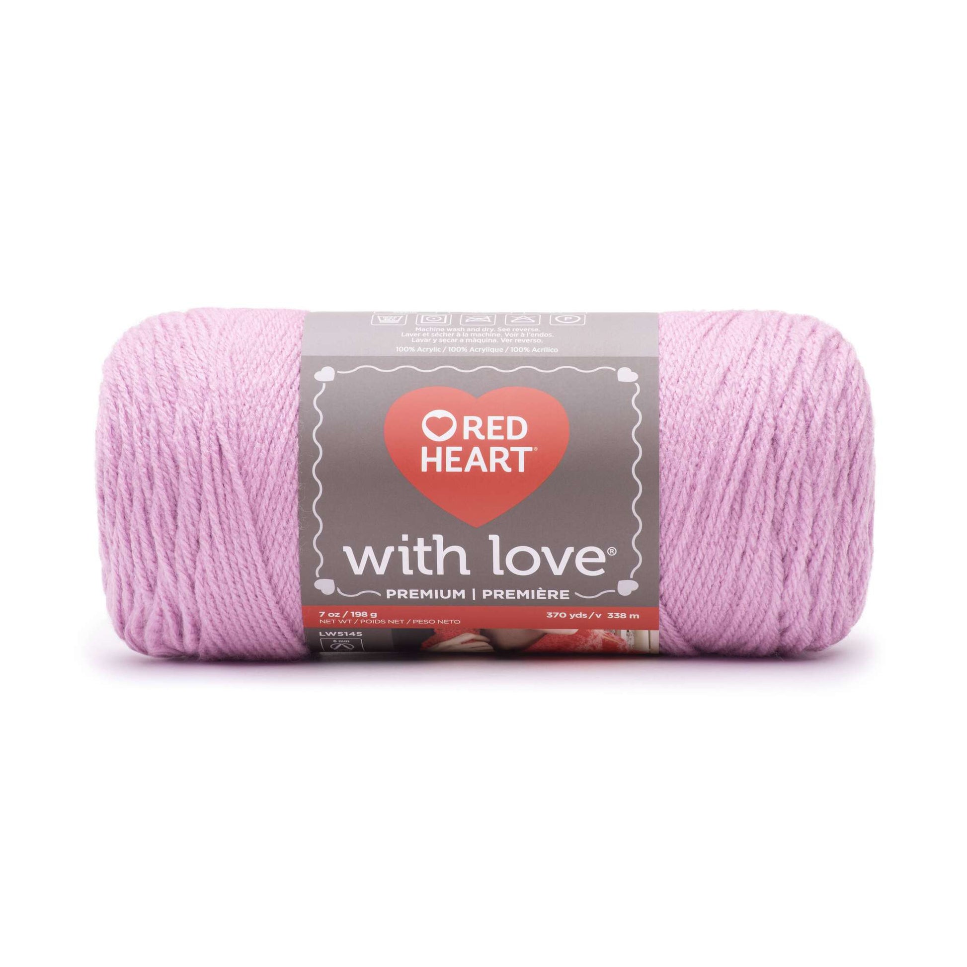 Red Heart With Love Yarn Berry Red 5 5/8 Oz Acrylic AT623 