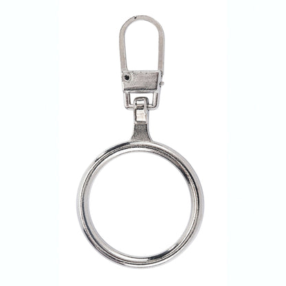 Coats & Clark Zipper Pulls Silver Ring