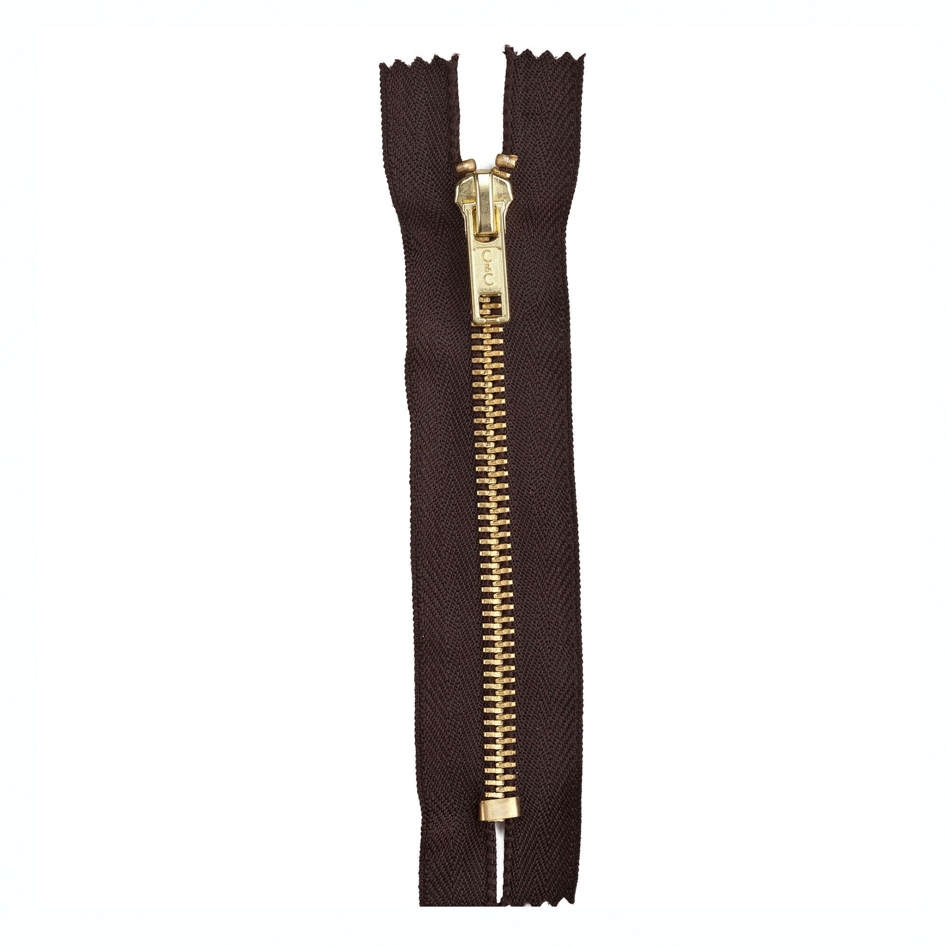 Coats & Clark Fashion Metal Separating Brass Zippers