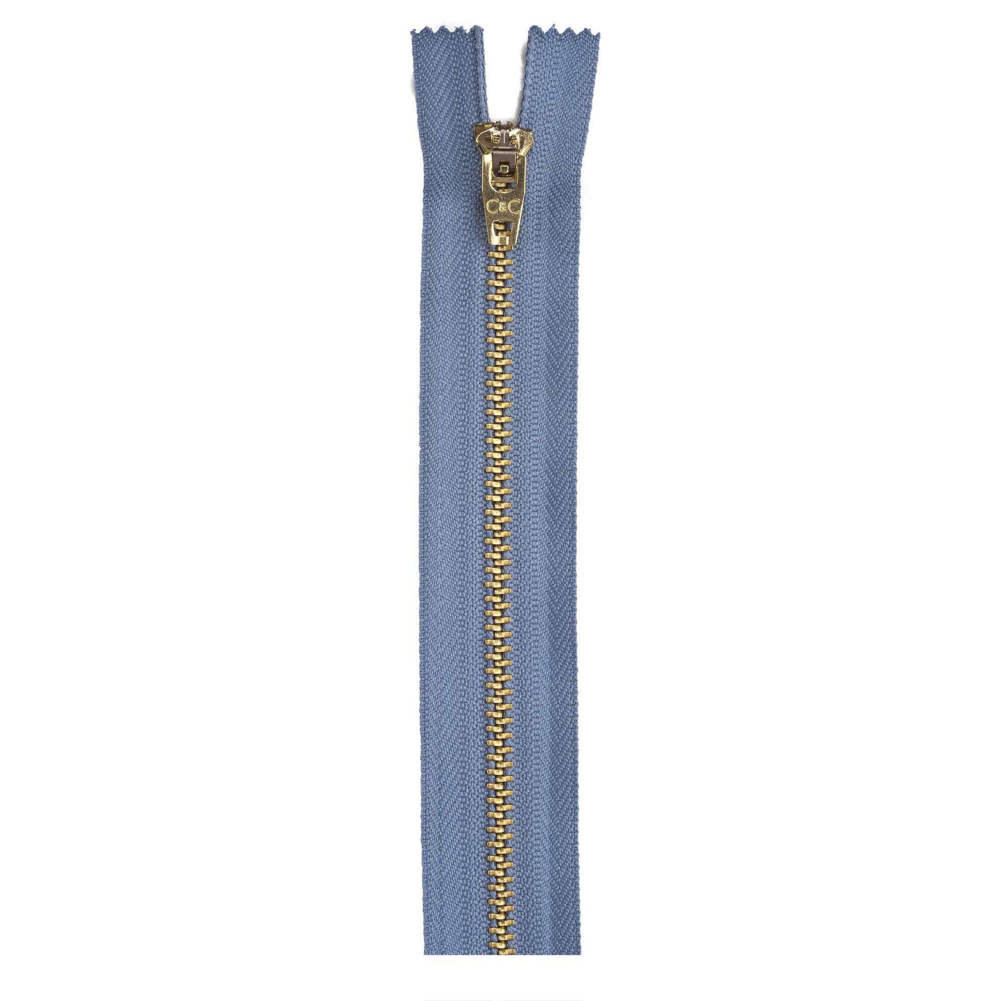 Coats & Clark Brass Jeans Zippers