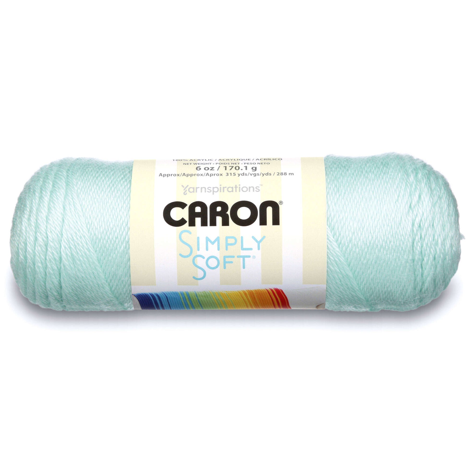 Caron Simply Soft 3-Pack Yarn, 3oz, Gauge 4 Medium Worsted, 100% Acrylic -  Iris - Machine Wash & Dry