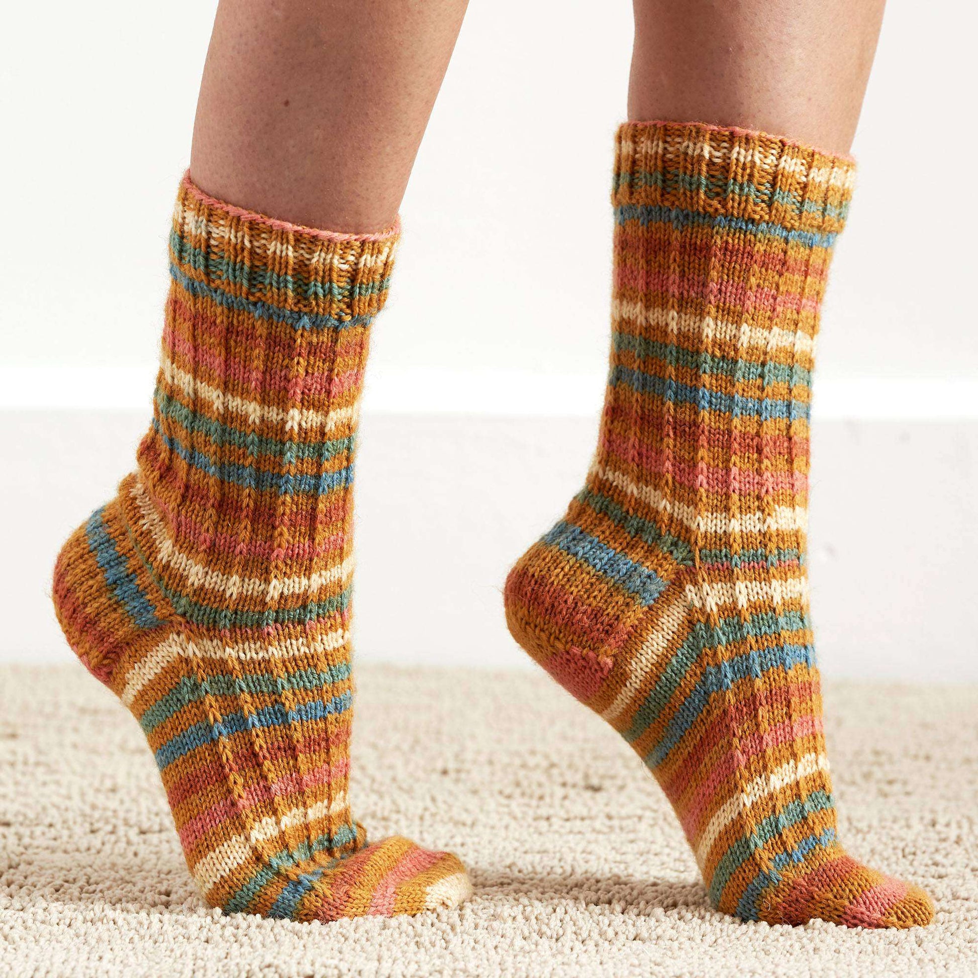 Patons Slip Knit Socks | Yarnspirations