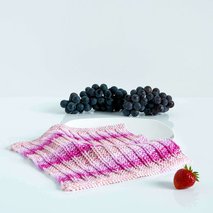 Peaches & Crème Slip Stitch Knit Dishcloth Single Size