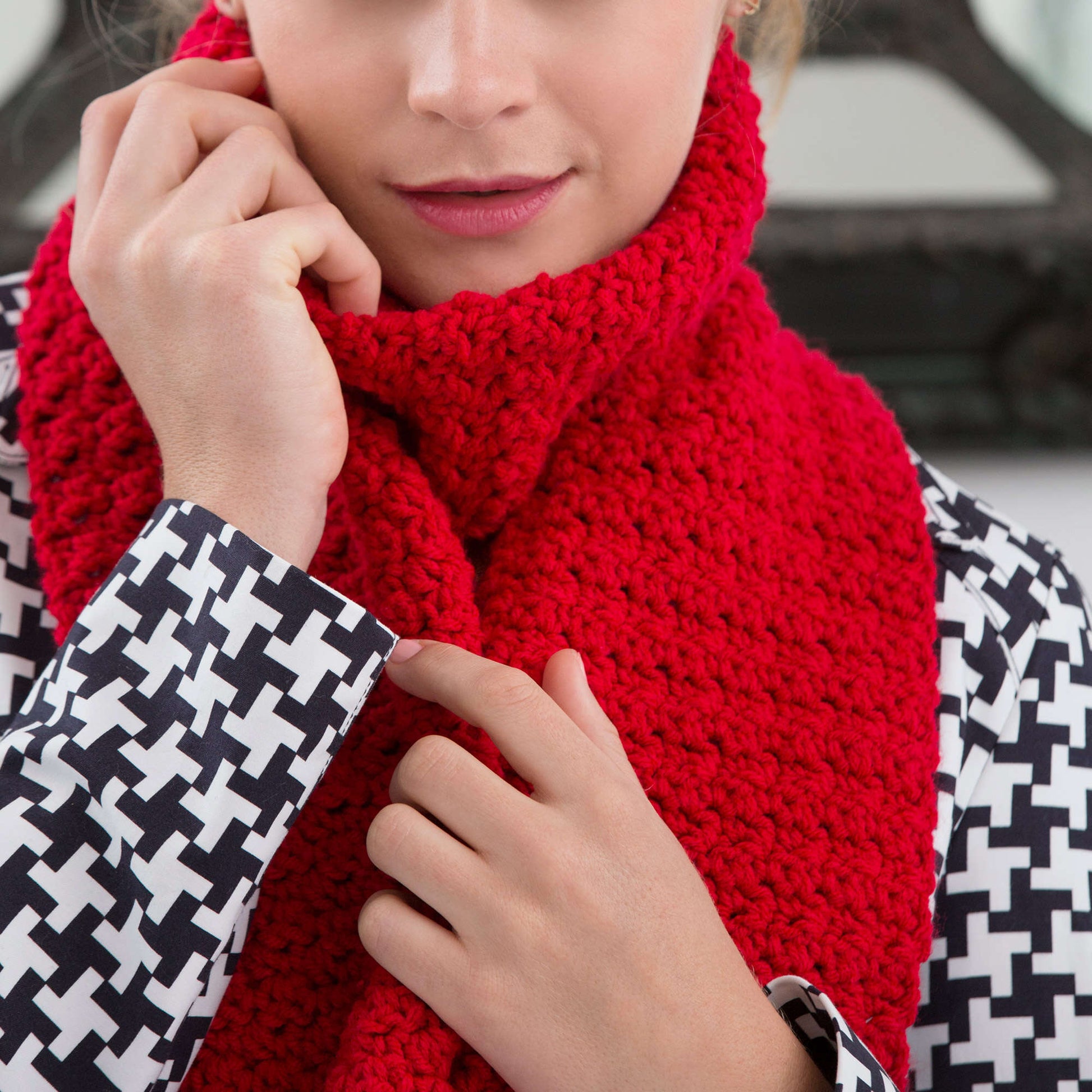 Windswept Scarf~FREE Crochet Pattern, featuring Red Heart with Love Stripes  yarn! - Trifles & Treasures