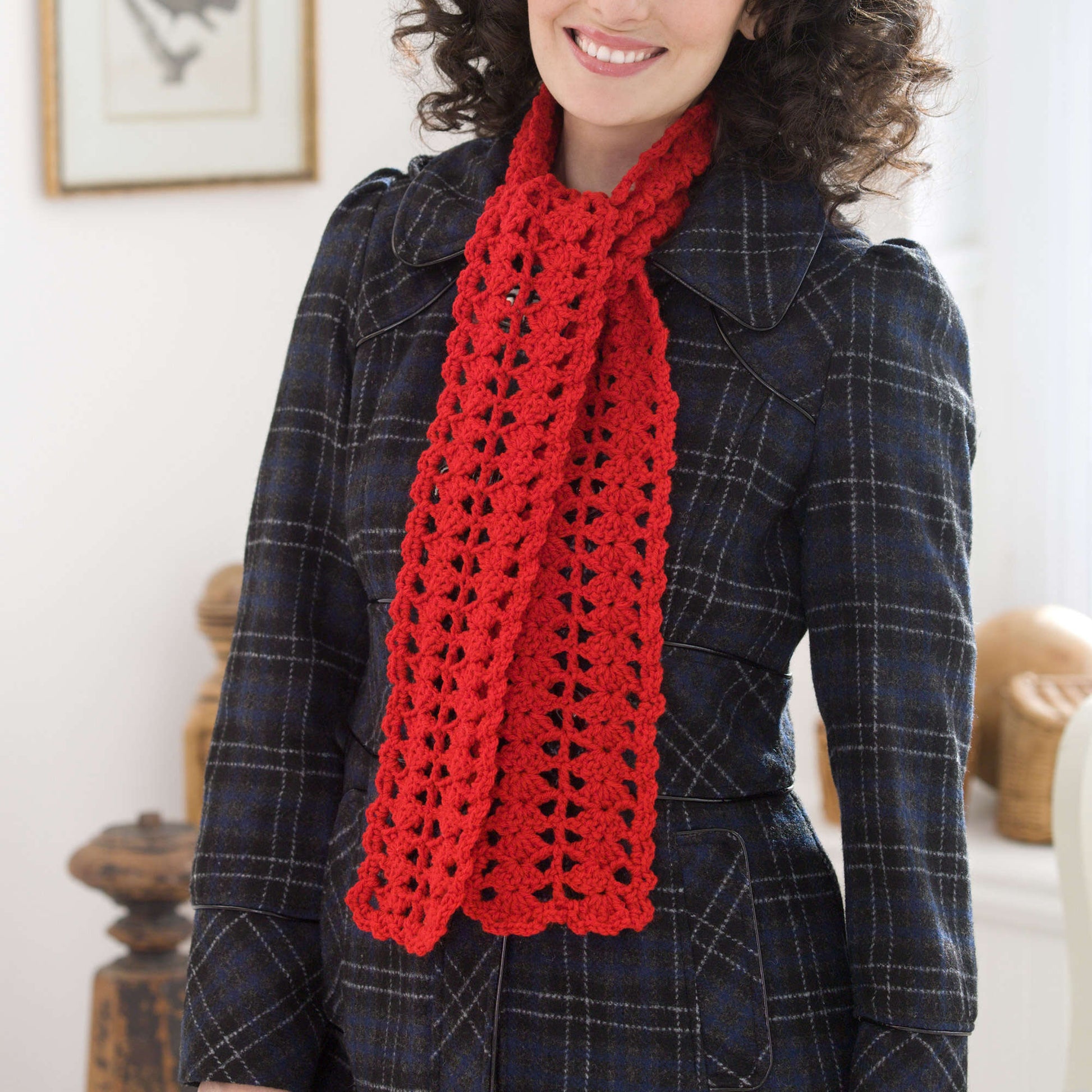 Red Heart Heartwarming Crochet Scarf Pattern | Yarnspirations