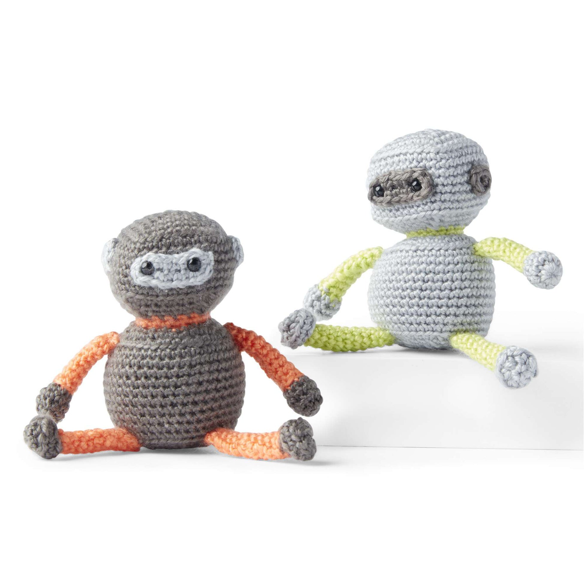 Free Red Heart Crochet Robot Pattern