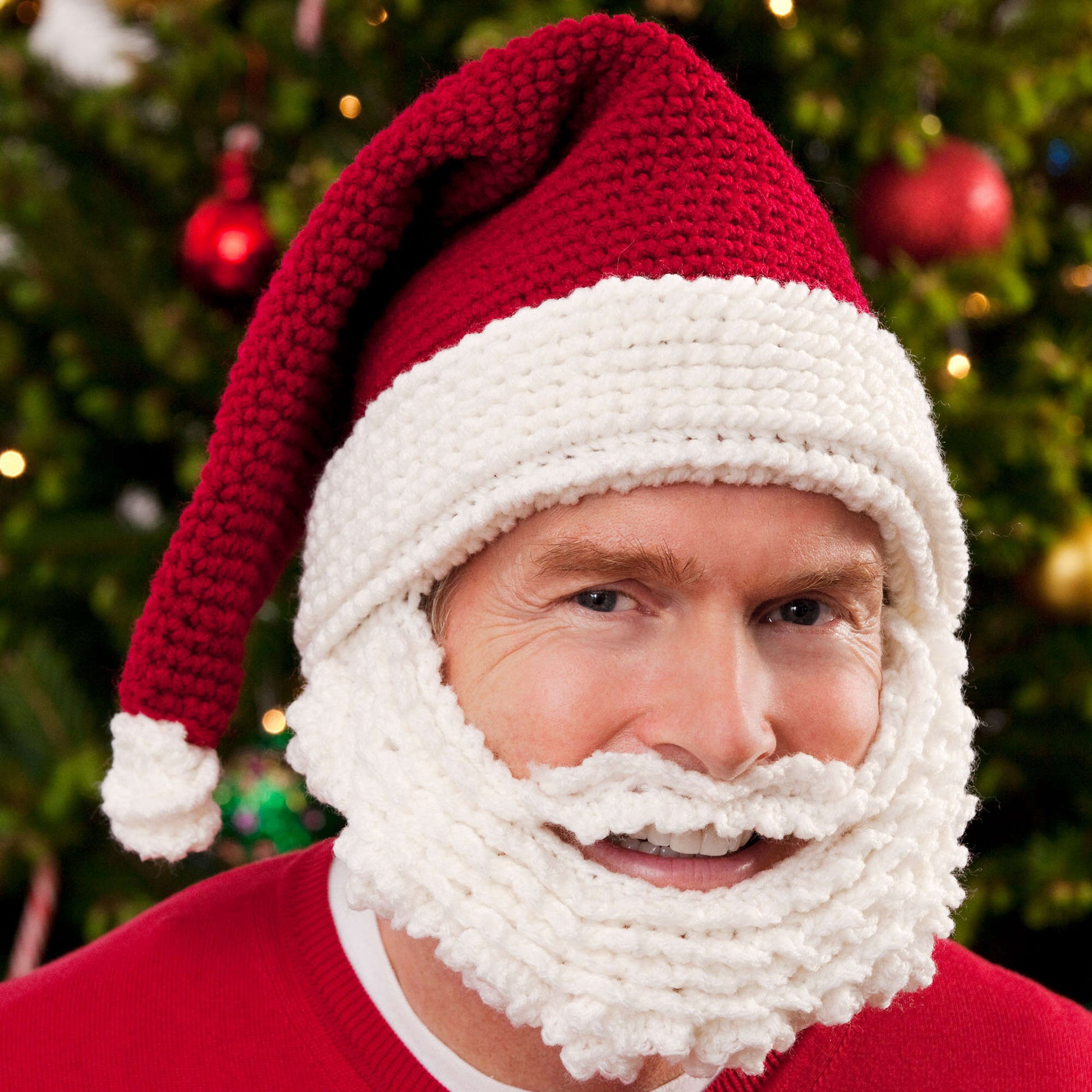 crochet santa hat with beard