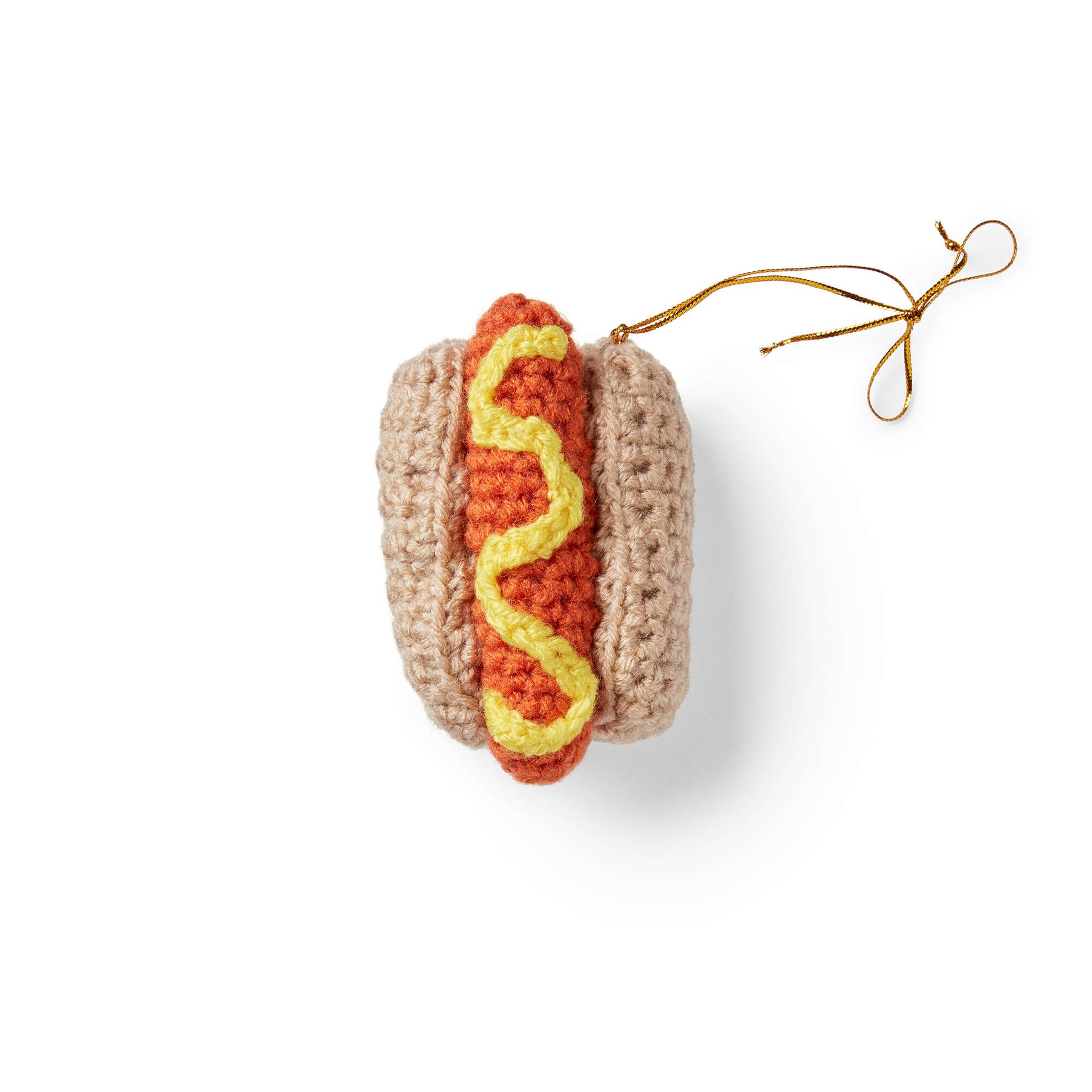 How to Crochet a Hot Dog Keychain or Ornament ~ Tutorial 