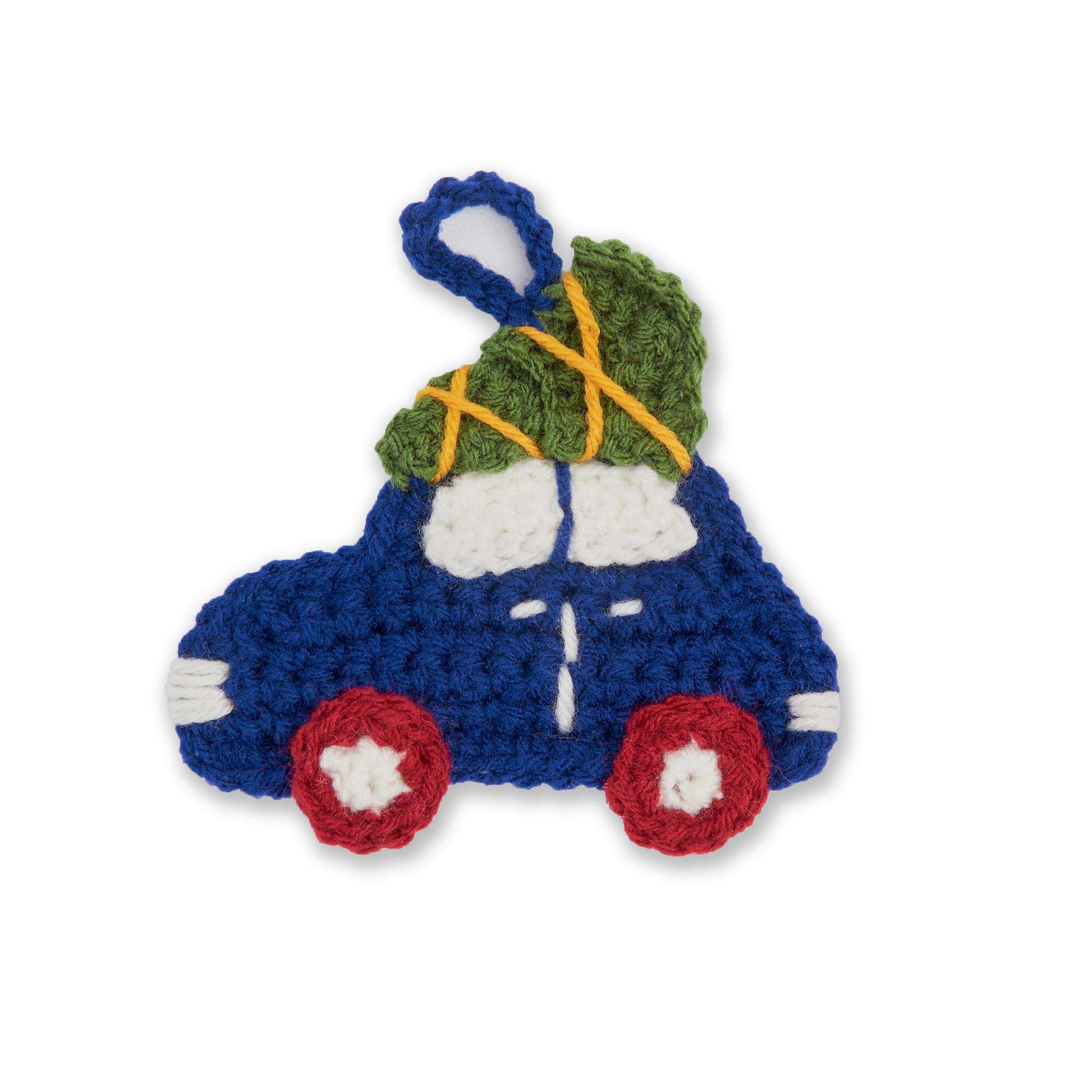 Christmas crochet Christmas tree car accessories, amigurumi car