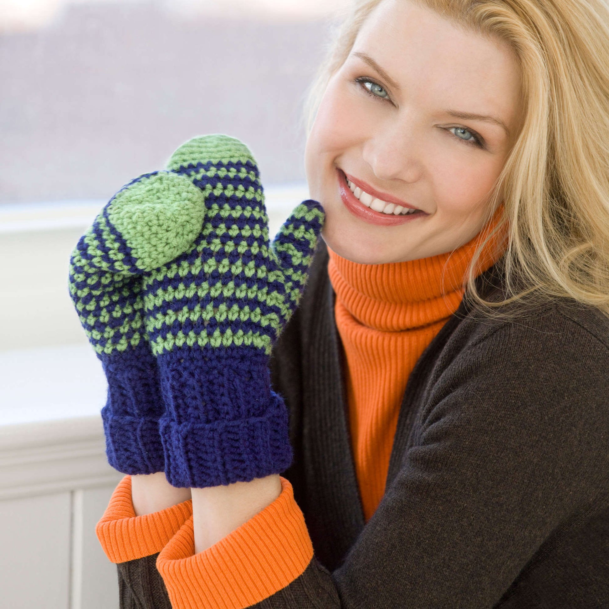 Red Heart Crochet Mittens For All Pattern | Yarnspirations