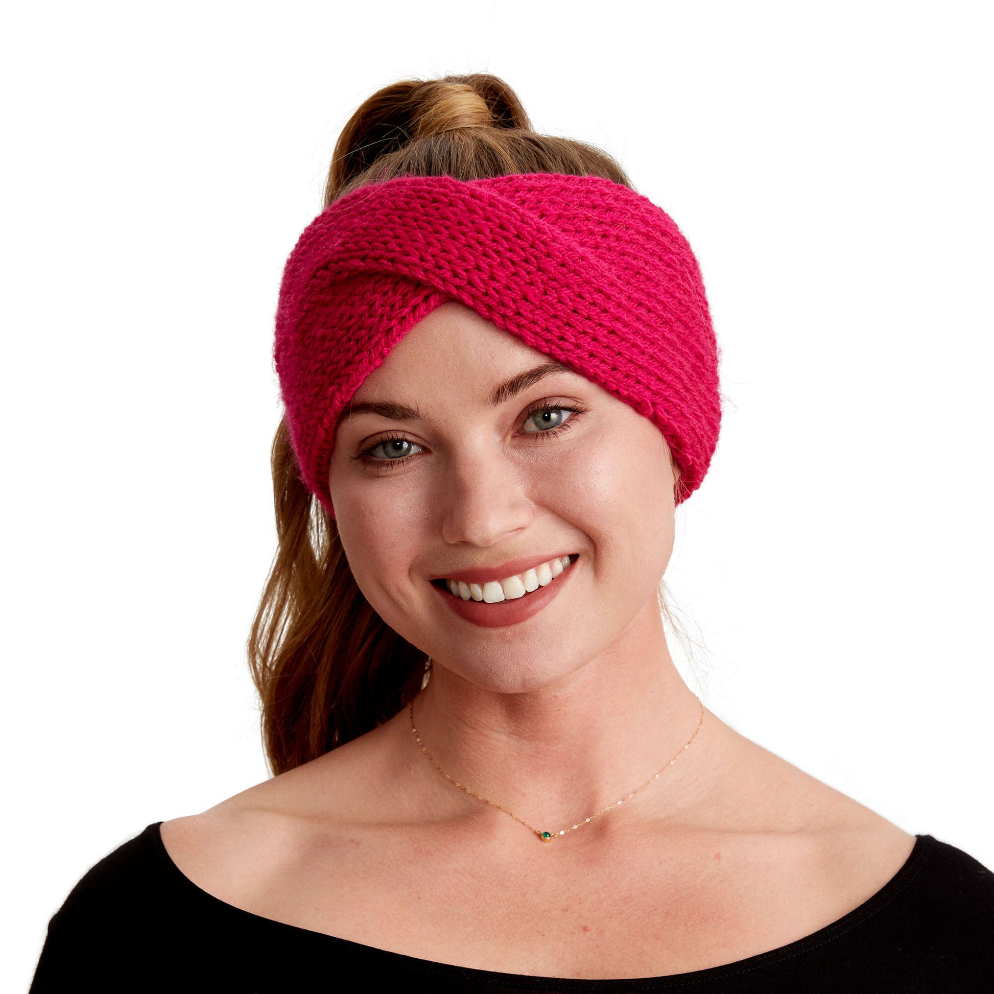 Red Heart Squishy Knit Headband Pattern | Yarnspirations
