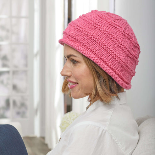 Free Easy Red Heart Soft & Cozy Hat Knitting Pattern | Yarnspirations