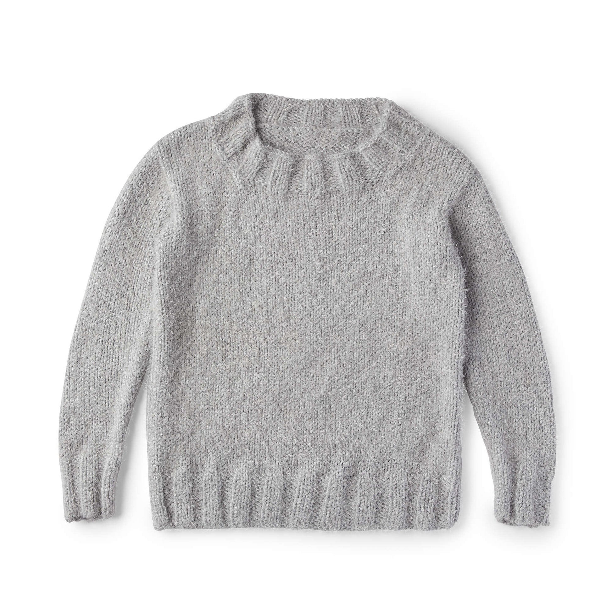 Plush Comfort Sweater In Grey