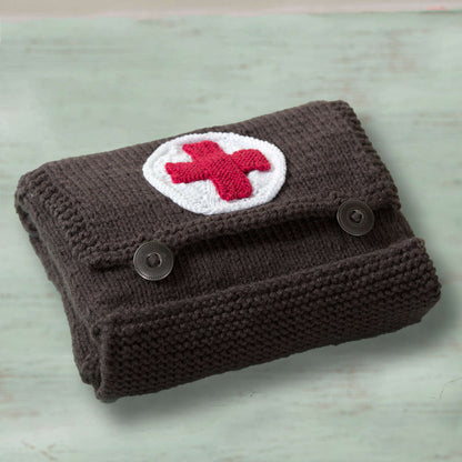 Red Heart Red Heart Cares Knit First Aid Kit Knit Kit made in Red Heart Super Saver Accent Yarn
