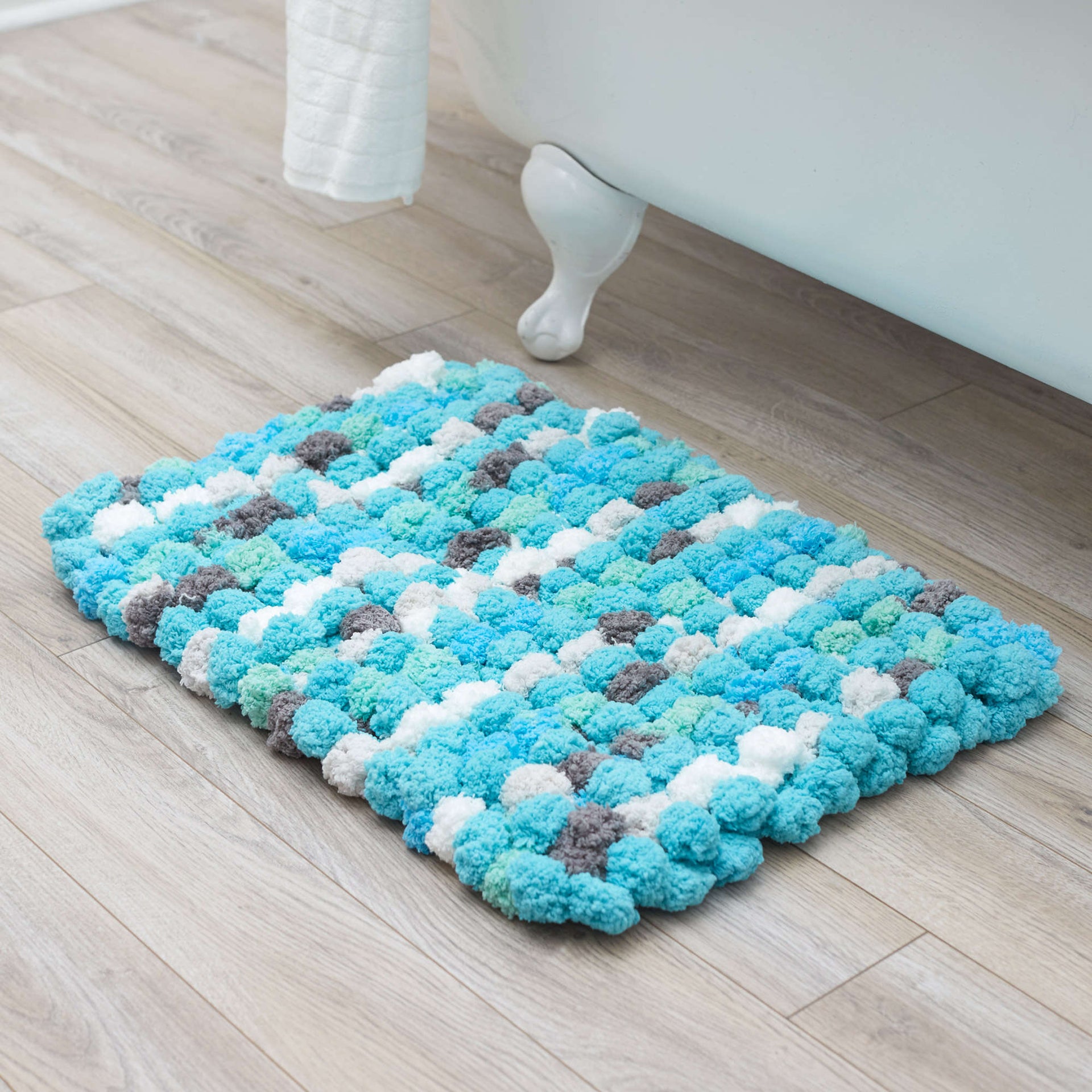 Red Heart Home Spa Bath Mat Pattern