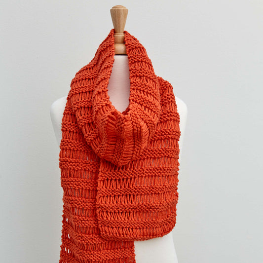 Knit Scarf made in Red Heart With Love Yarn