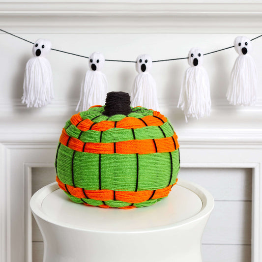 Craft Pumpkin made in Red Heart Super Saver Yarn