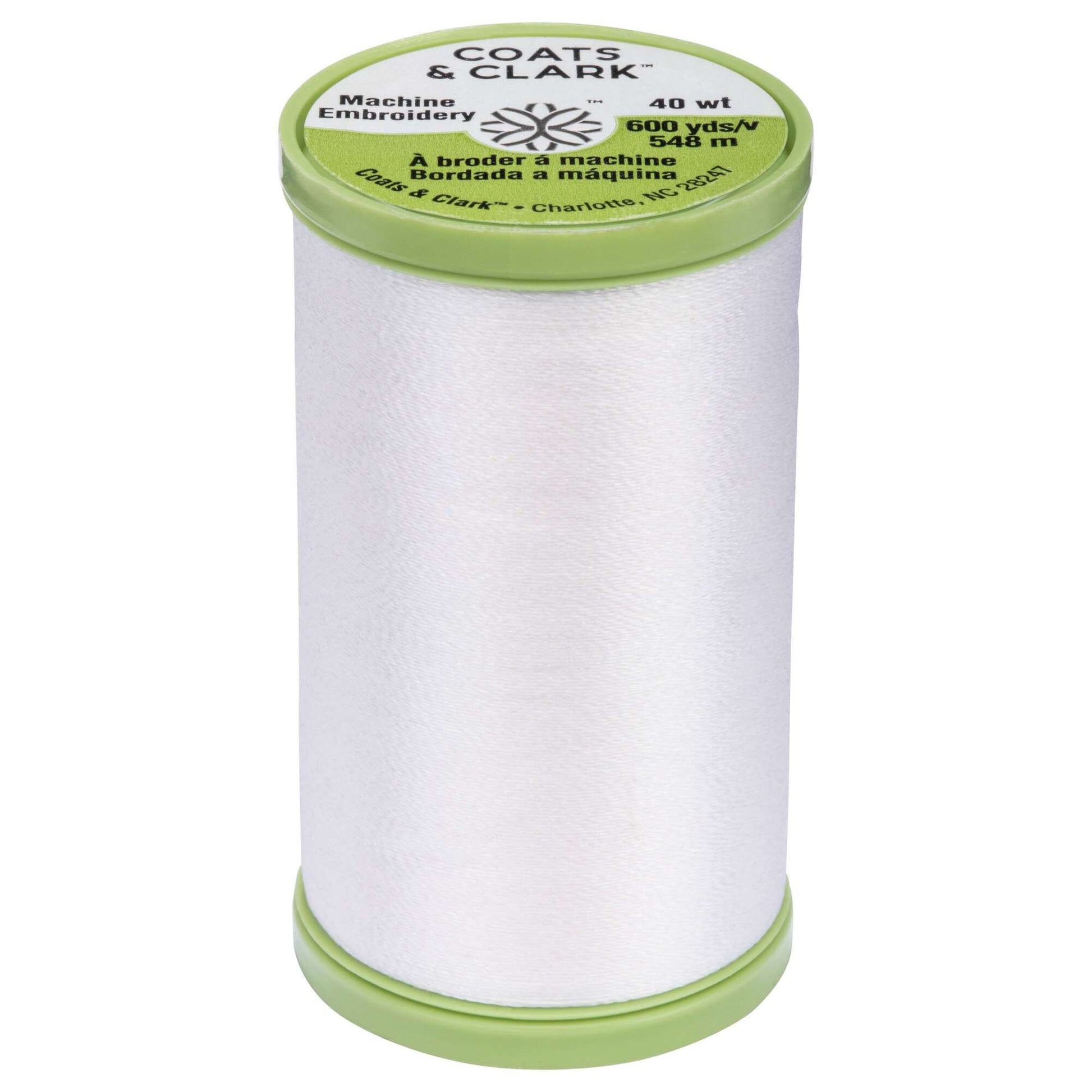 Coats Professional Machine Embroidery Thread 4000yd White