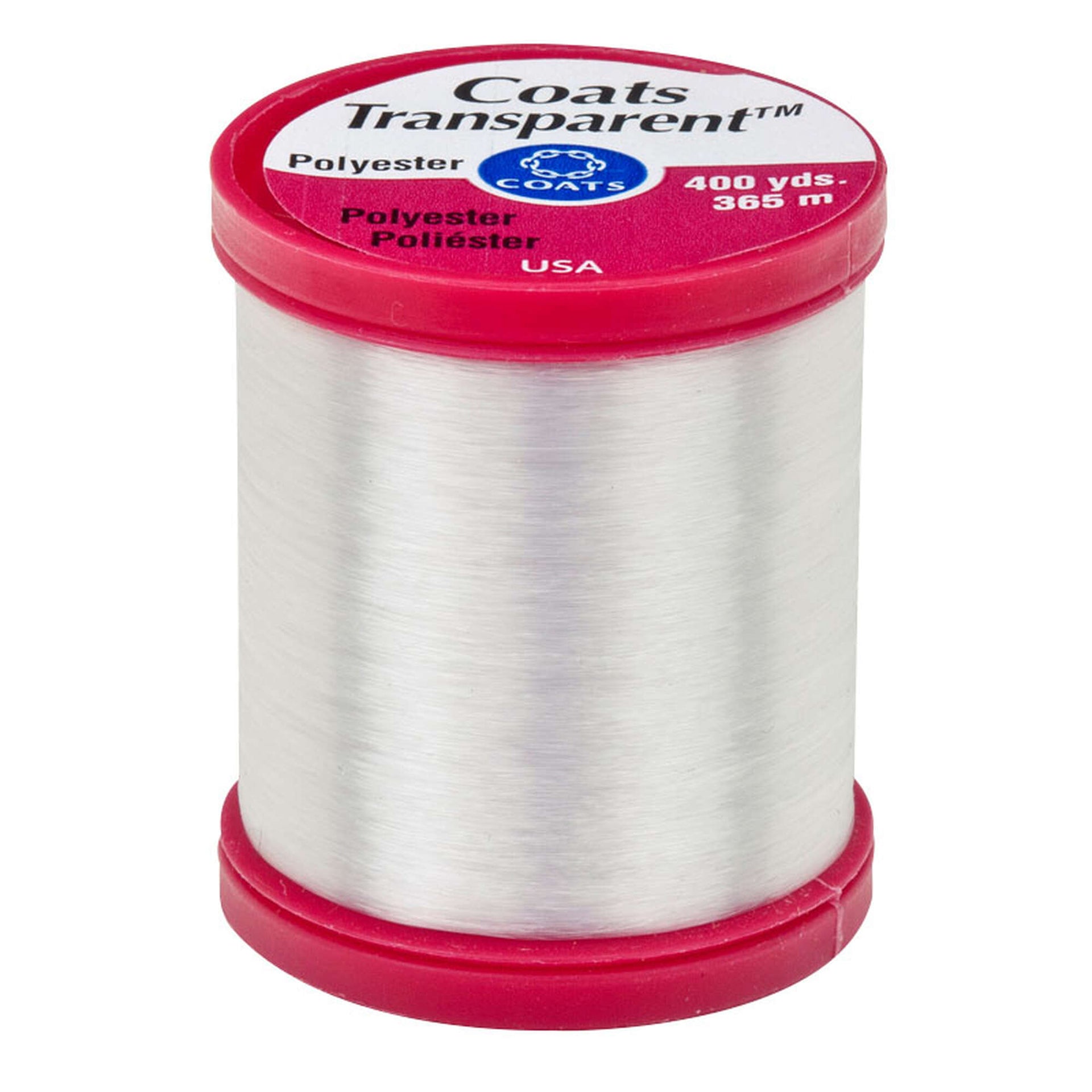 Coats Transparent S995 Polyester Thread - Tex 15 - 400 yds. - Clear (9900)