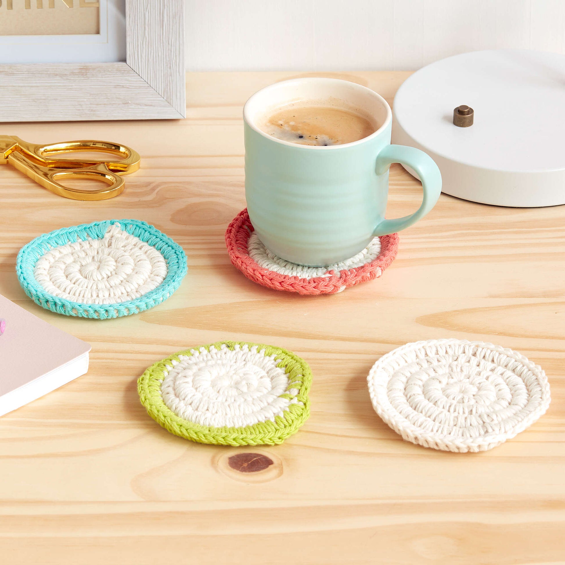 Crochet Coasters - A Spoonful of Sugar