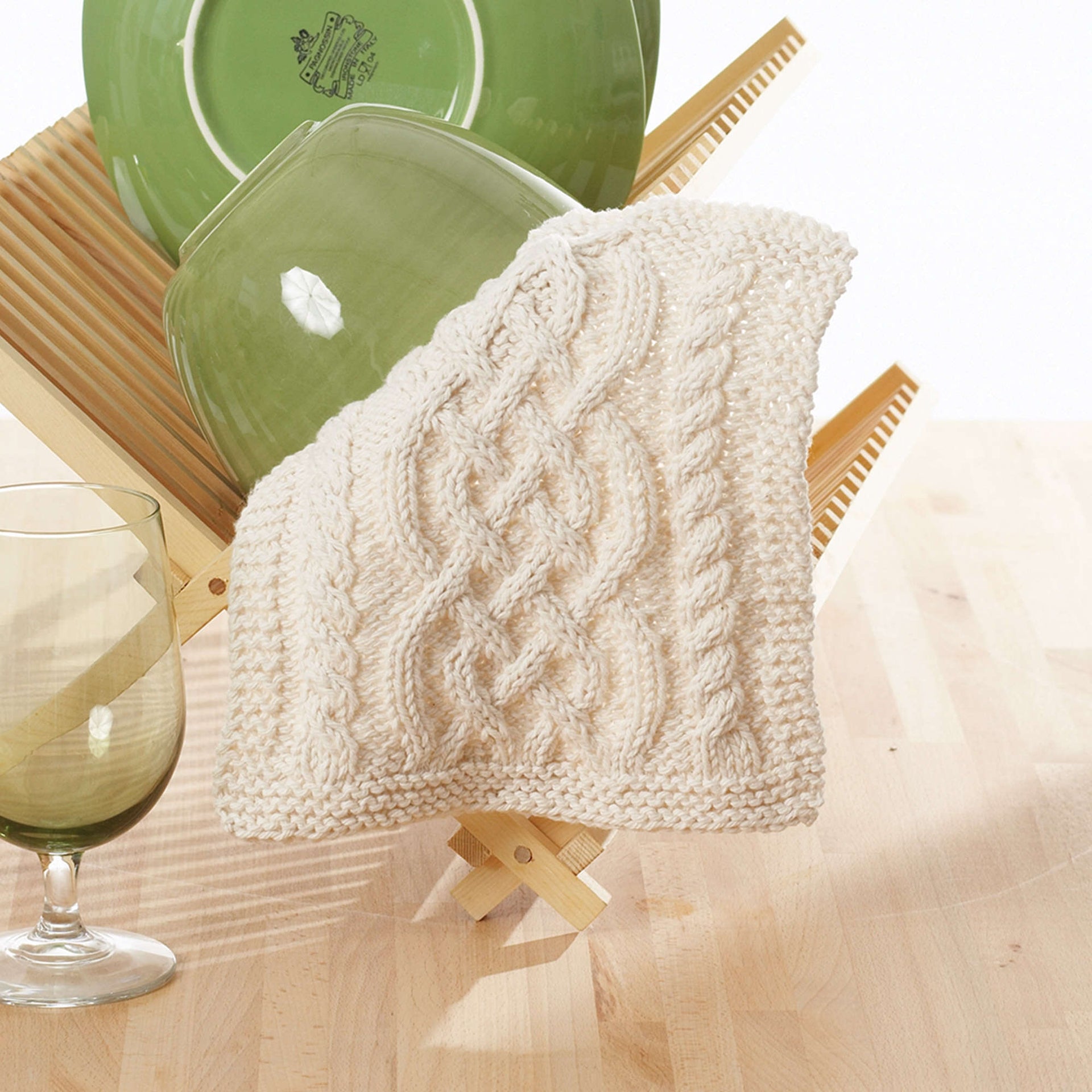 Celtic Cable Dishcloth Knitting Pattern – Handy Little Me Shop