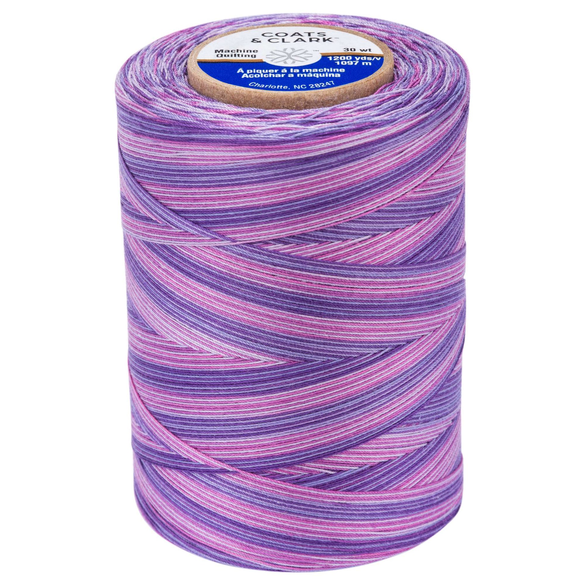 Coats Cotton Machine Quilting Multicolor Thread 1200yd Pink Passion